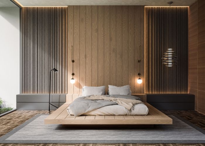 khong gian phong cach japandi